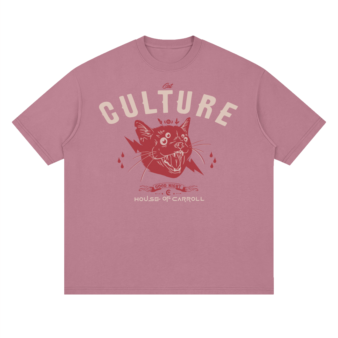 CAT CULTURE: Streetwear Loose Drop Shoulder T-Shirt