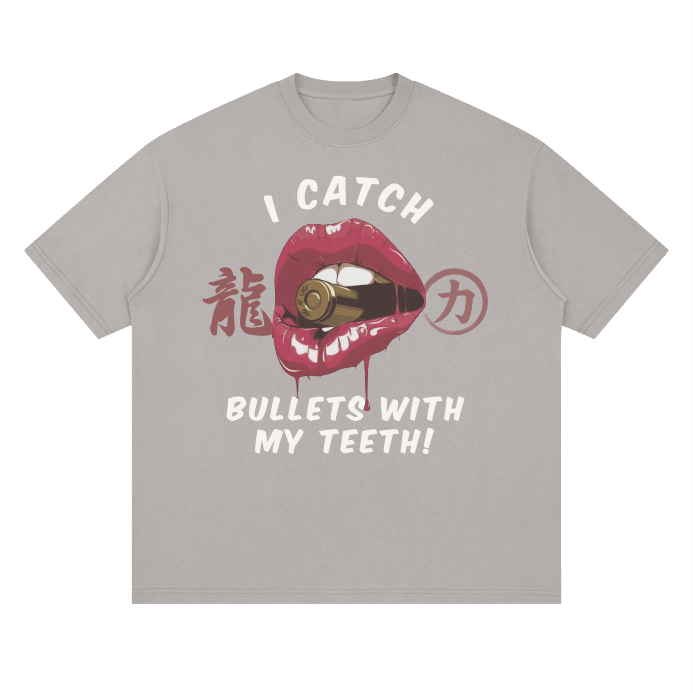 CATCHING BULLETS: Streetwear Loose Drop Shoulder T-Shirt