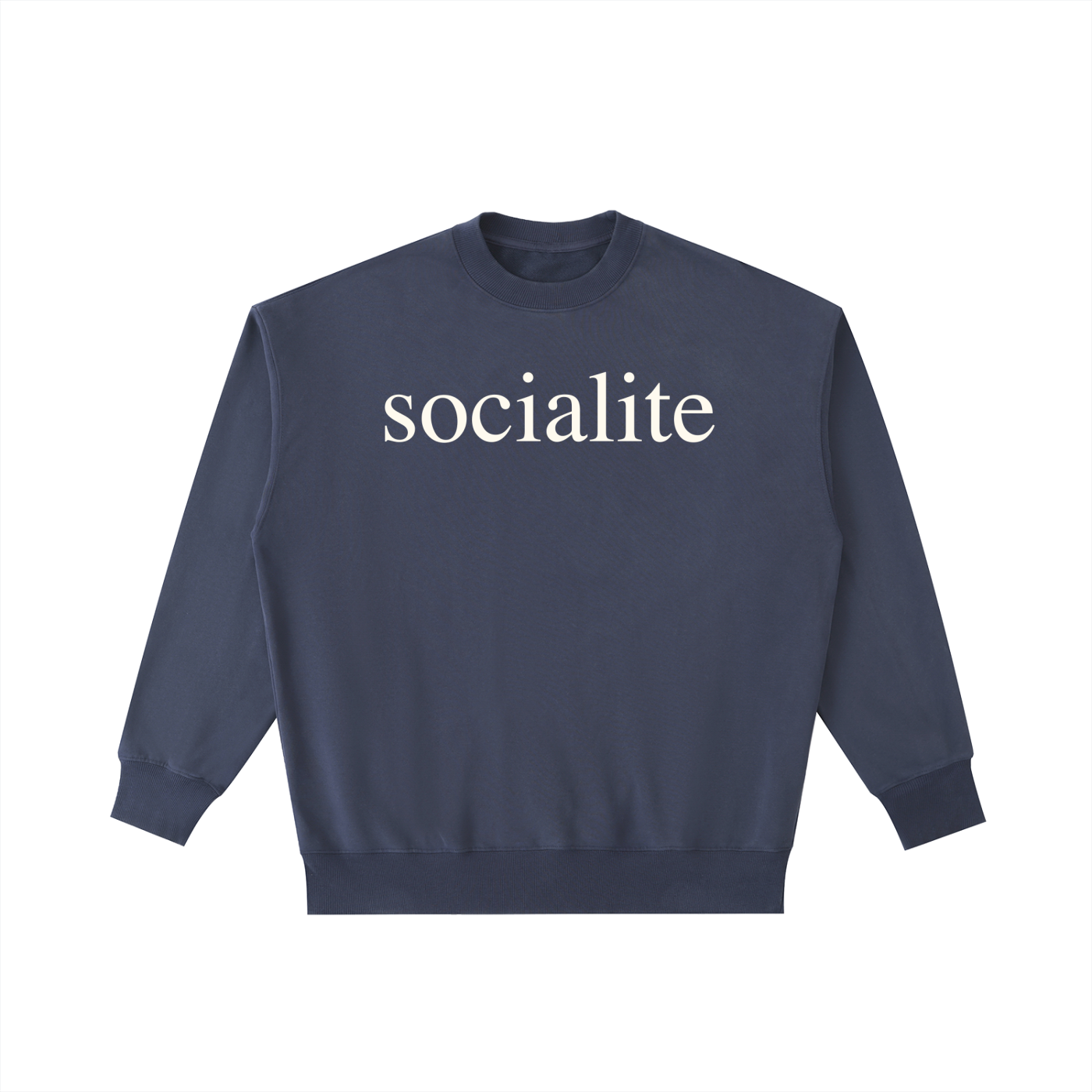 SOCIALITE: Vintage Washed Heavyweight Crewneck Sweatshirt