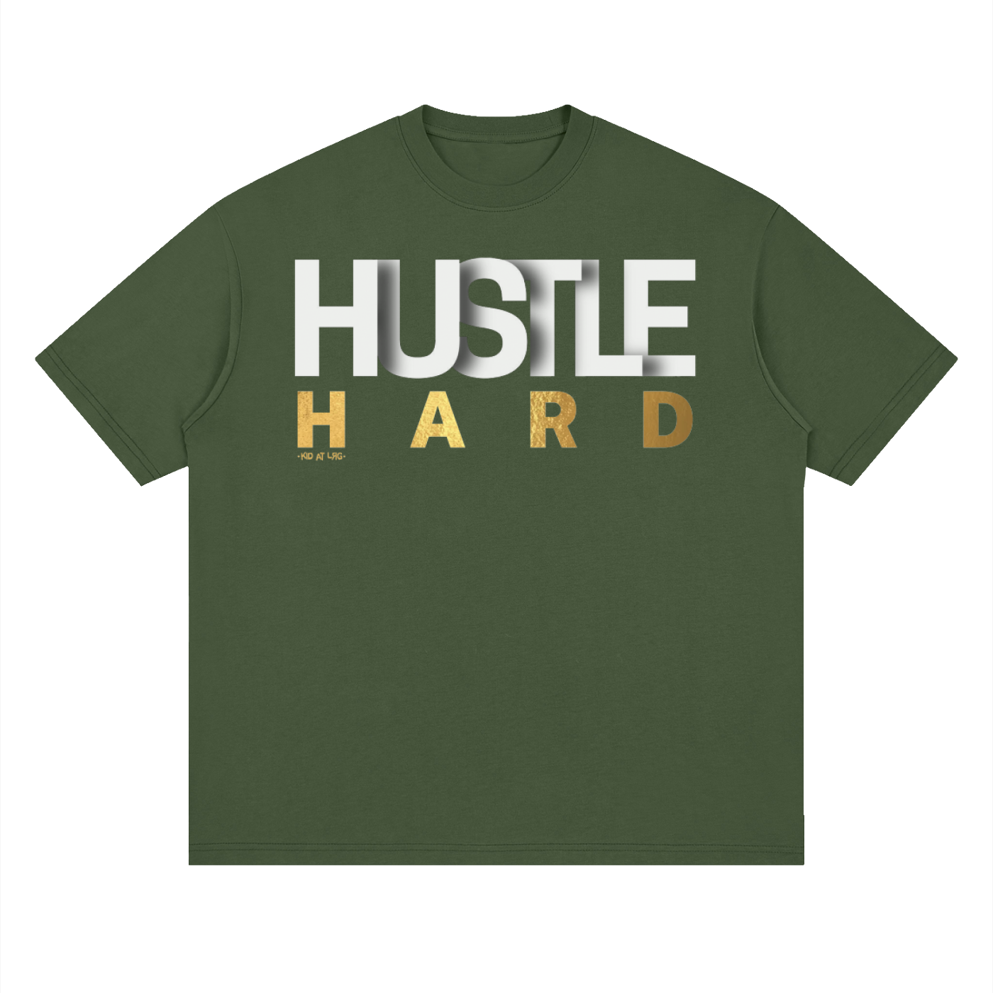 HUSTLE: Streetwear Loose Drop Shoulder T-Shirt