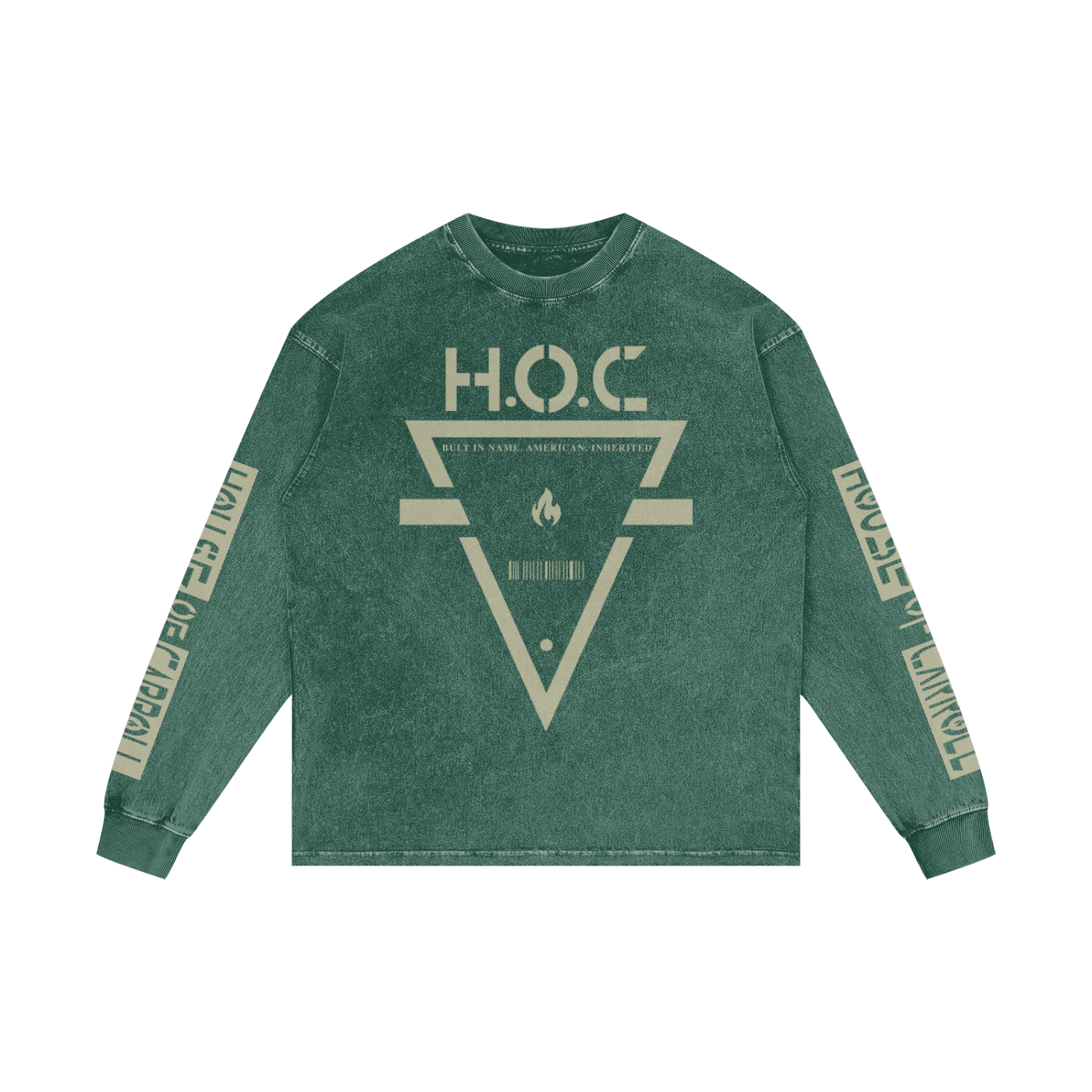 ACID WE US: Acid Wash Oversize Long Sleeve T-Shirt