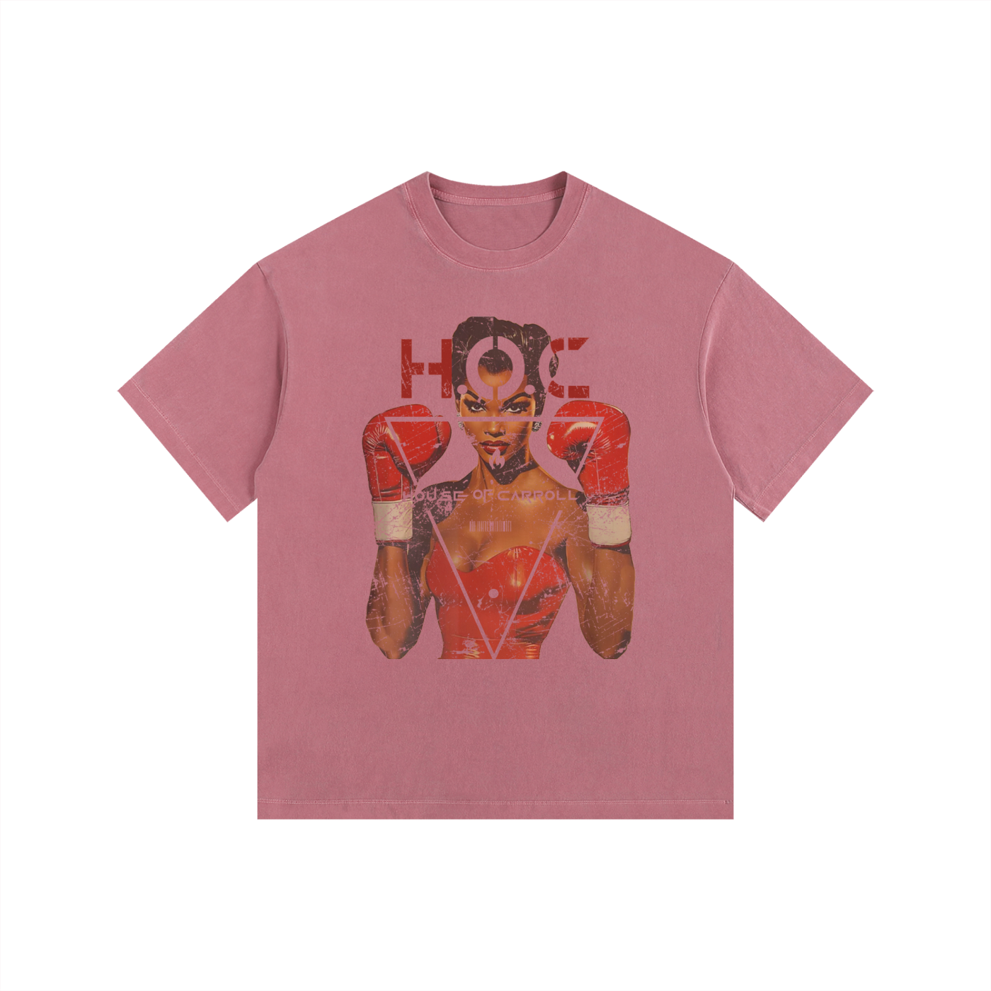 LADIES CHAMP: Vintage Washed Oversized Cotton T-Shirt