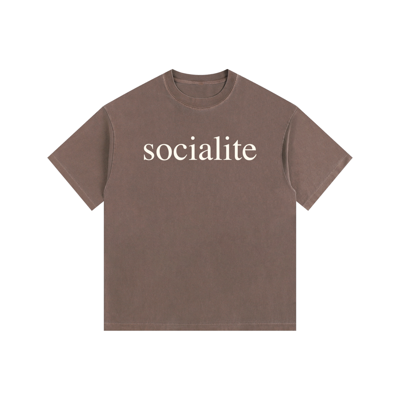 SOCIALITE: Vintage Washed Oversized Cotton T-Shirt