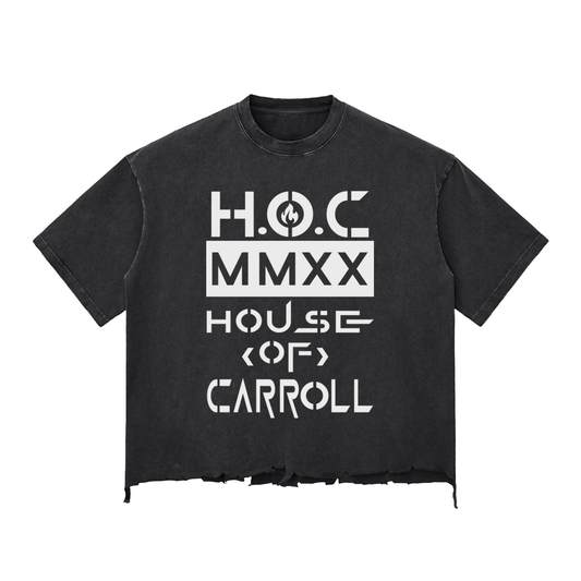 BEATS: Snow Wash Raw-Hem Boxy T-shirt