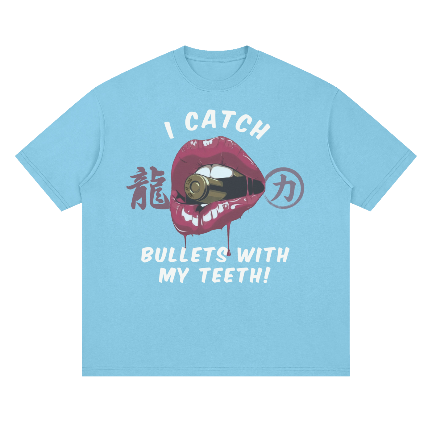 CATCHING BULLETS: Streetwear Loose Drop Shoulder T-Shirt