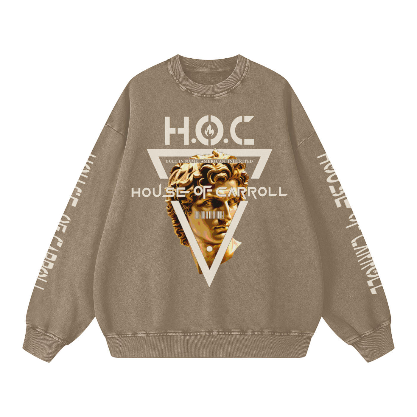 GOLDEN STATUE: Snow Washed Oversized Sweatshirt