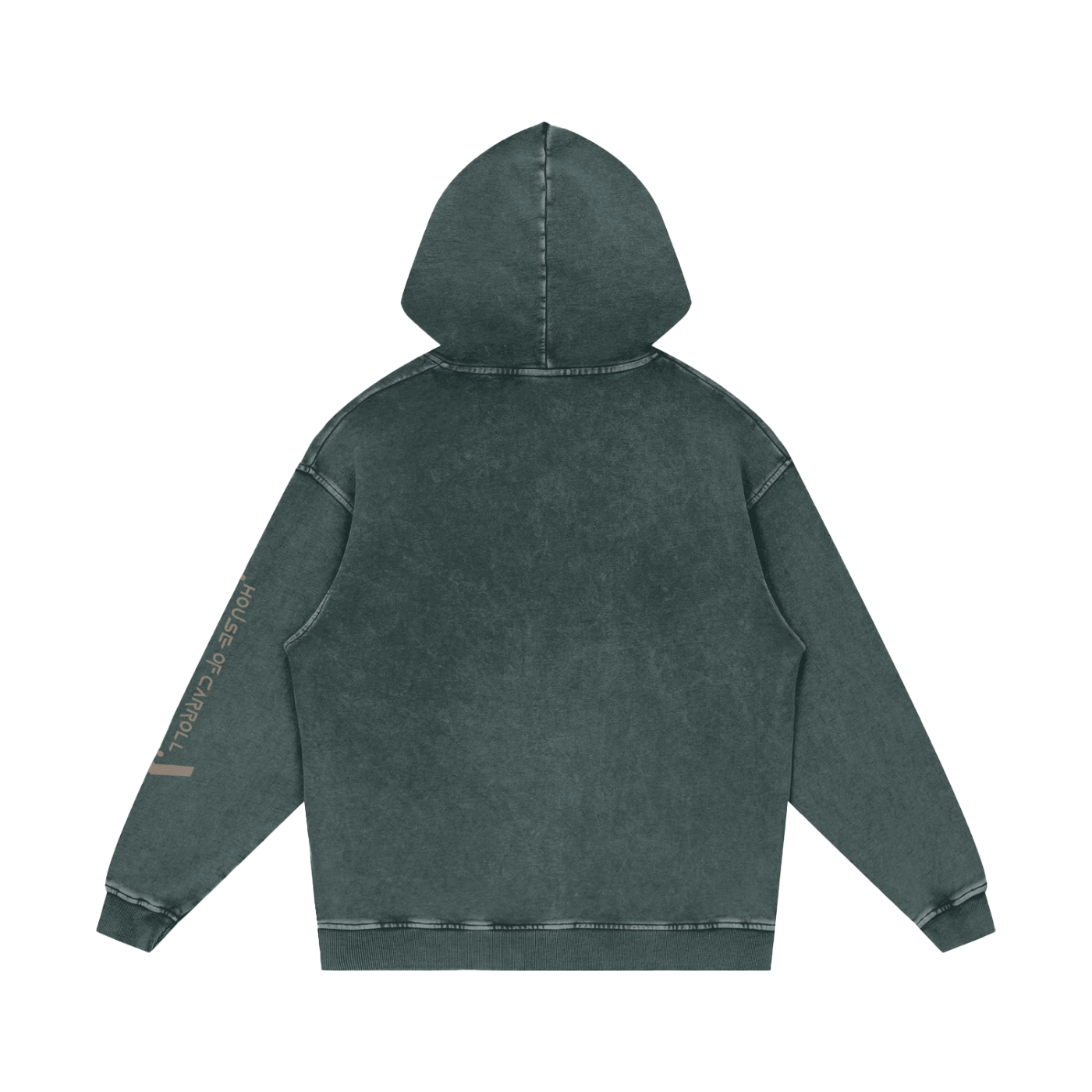 H.O.C SOCIAL CLUB logo: Snow Washed Loose Cotton Hoodie