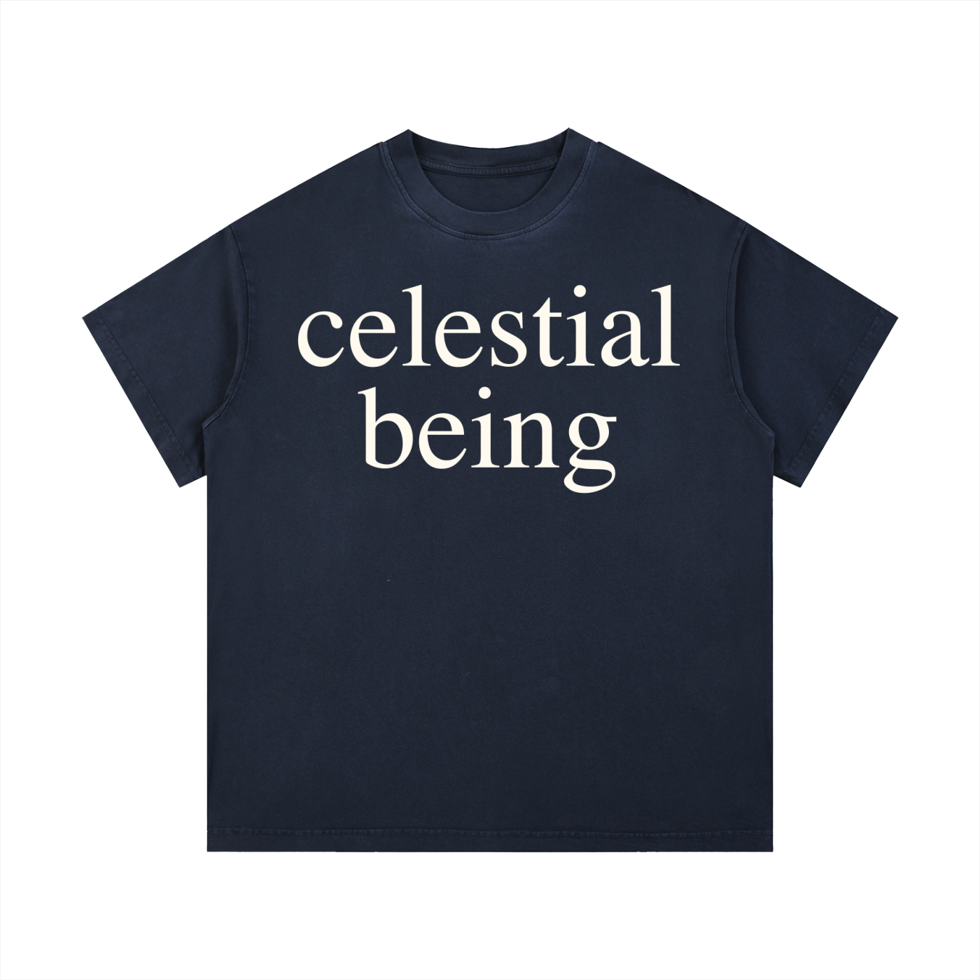 CELESTIAL BEING: Vintage Wash Cotton T-Shirt