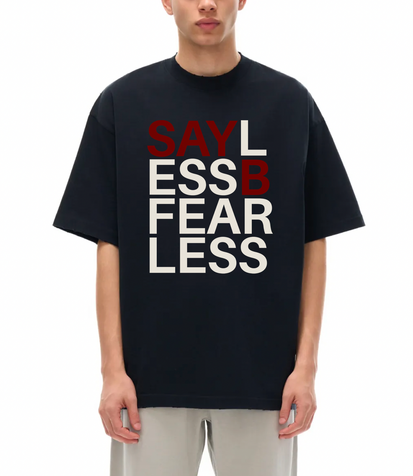 B-FEAR-LESS: Essential Heavyweight Cotton T-Shirt