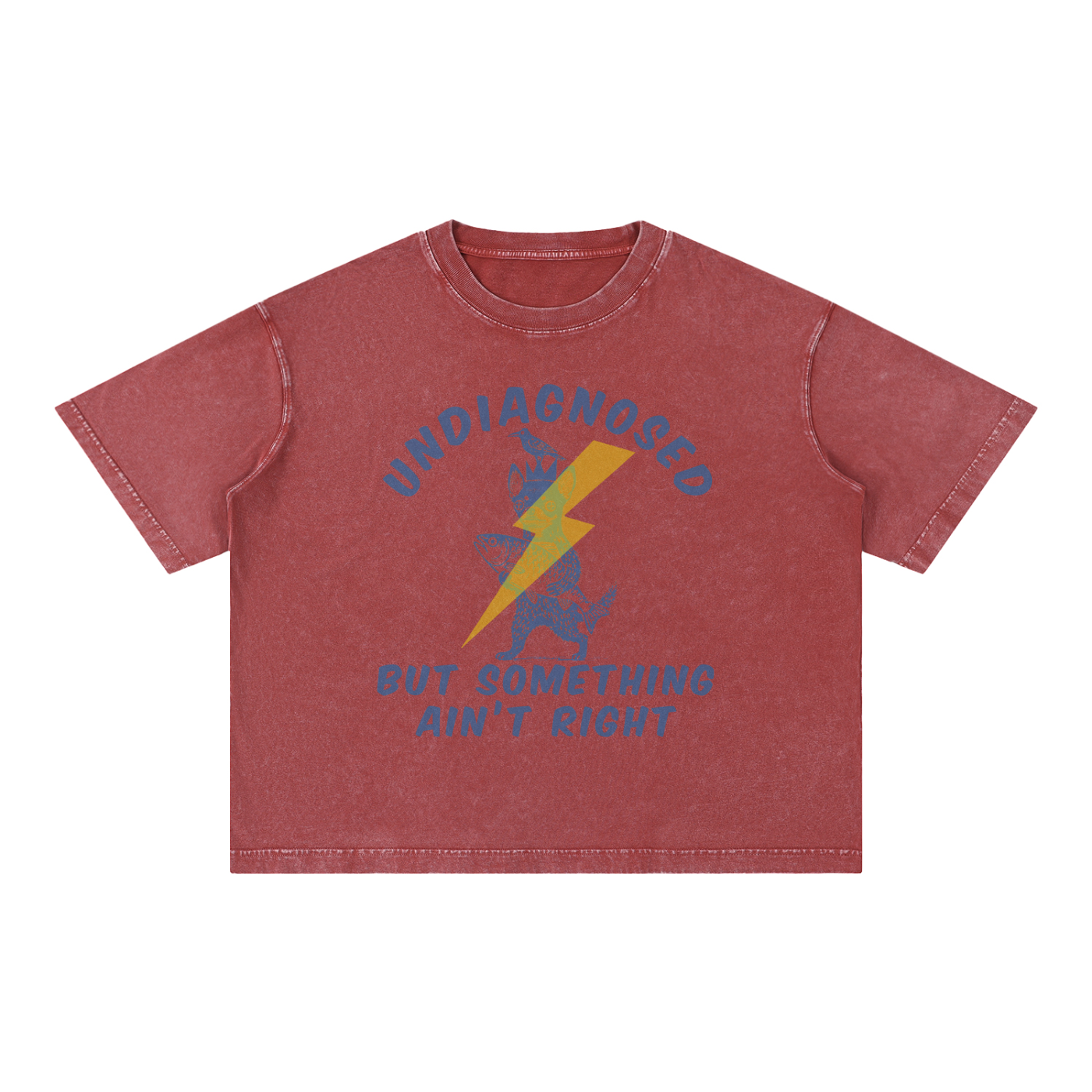 UNDIAGNOSED: Mineral Wash Boxy Cotton T-Shirt