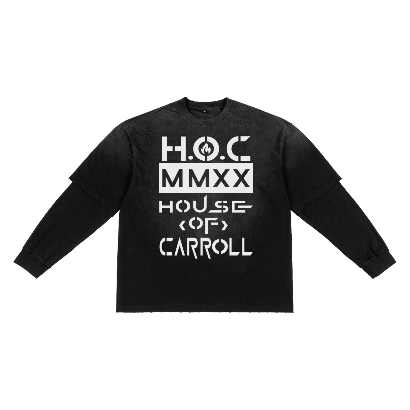 Sunfade Hand-Frayed Faux Two-Piece T-Shirt