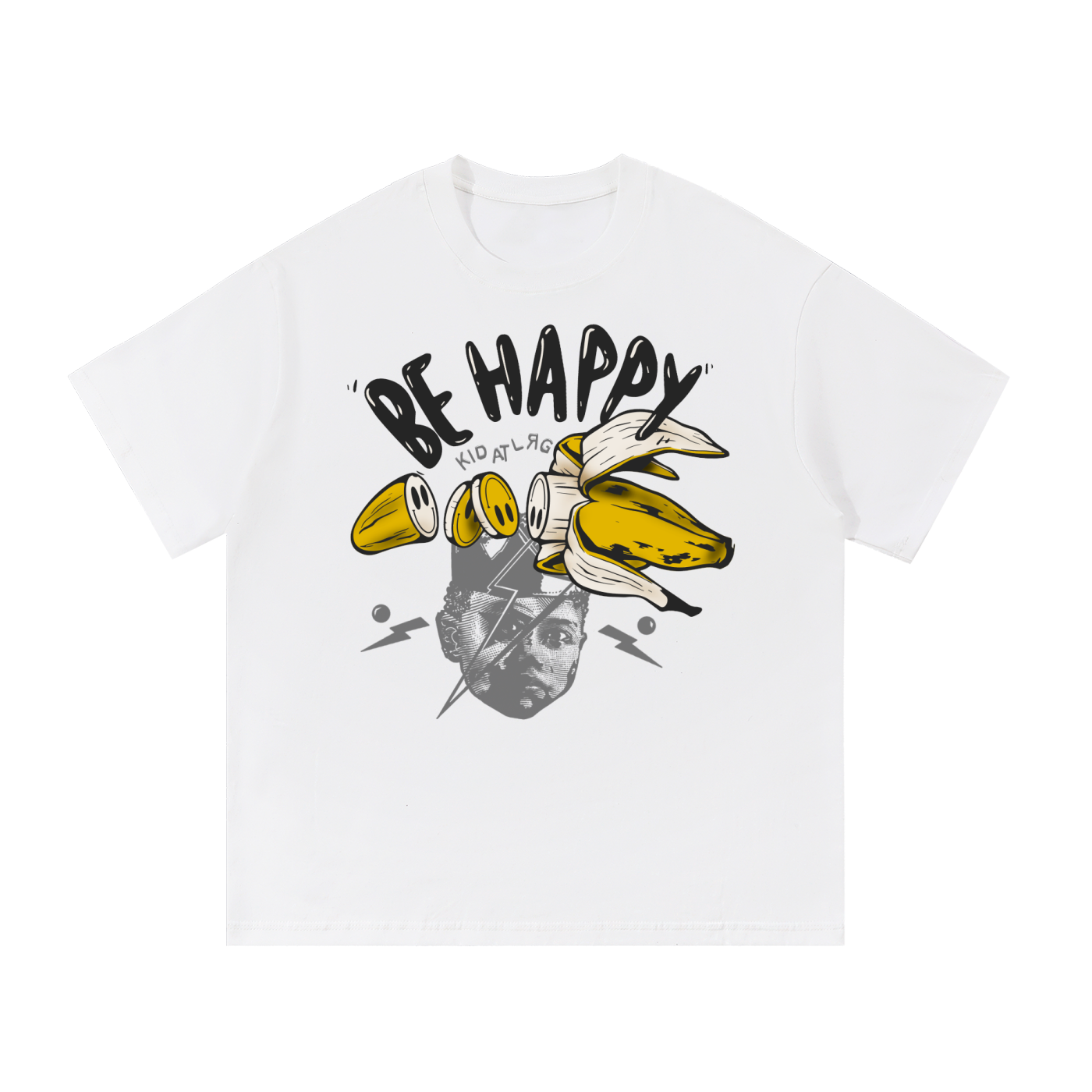 BE HAPPY: Essential Cotton T-Shirt