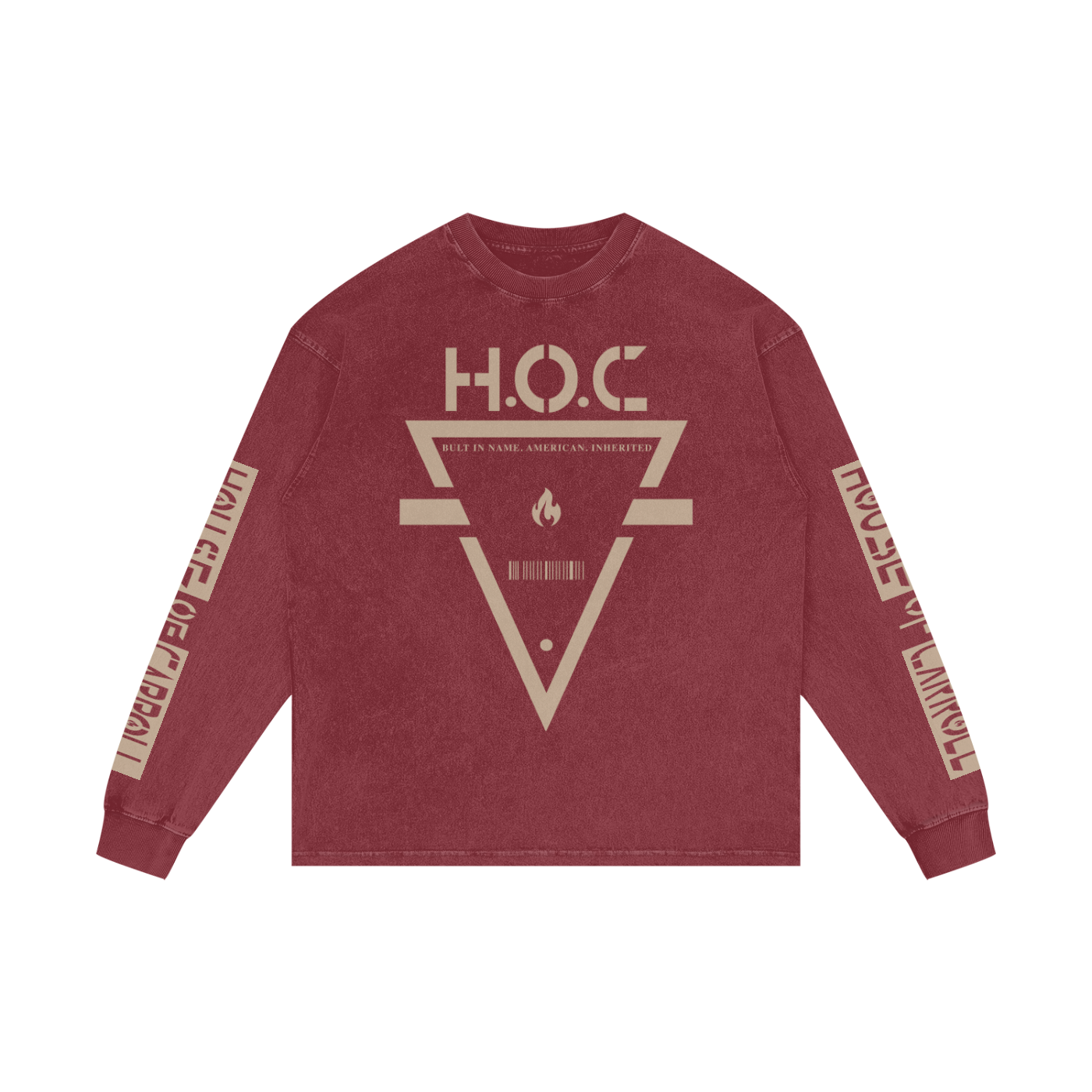 ACID WE US: Acid Wash Oversize Long Sleeve T-Shirt