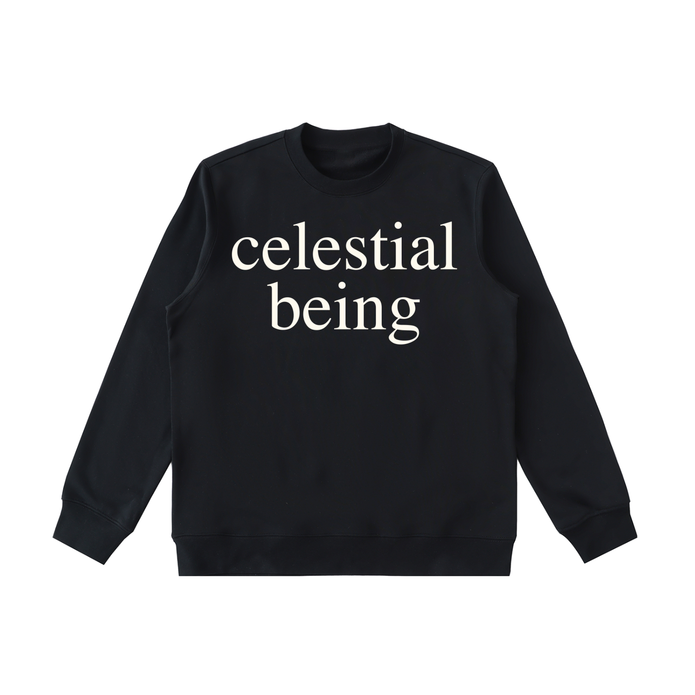 CELESTIAL BEING: Essential Heavyweight Crewneck  Sweatshirt