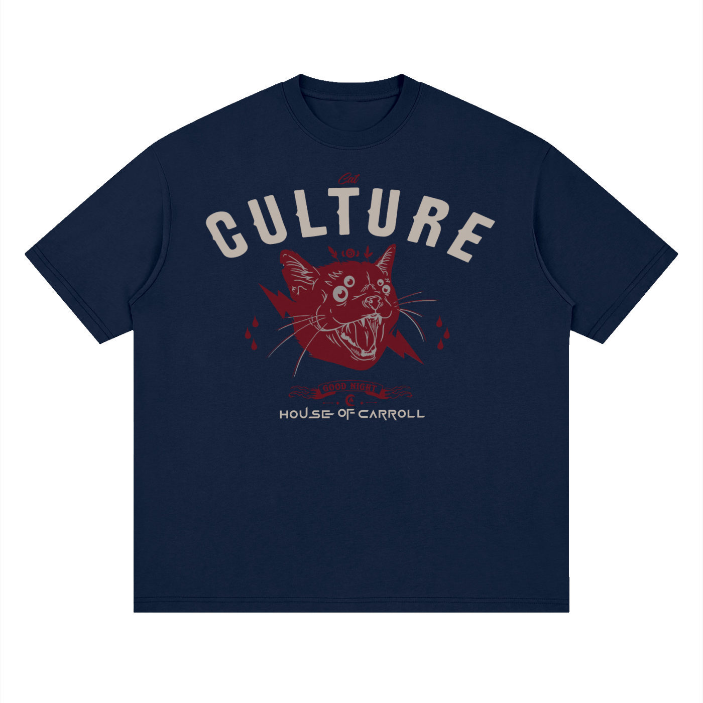 CAT CULTURE: Streetwear Loose Drop Shoulder T-Shirt