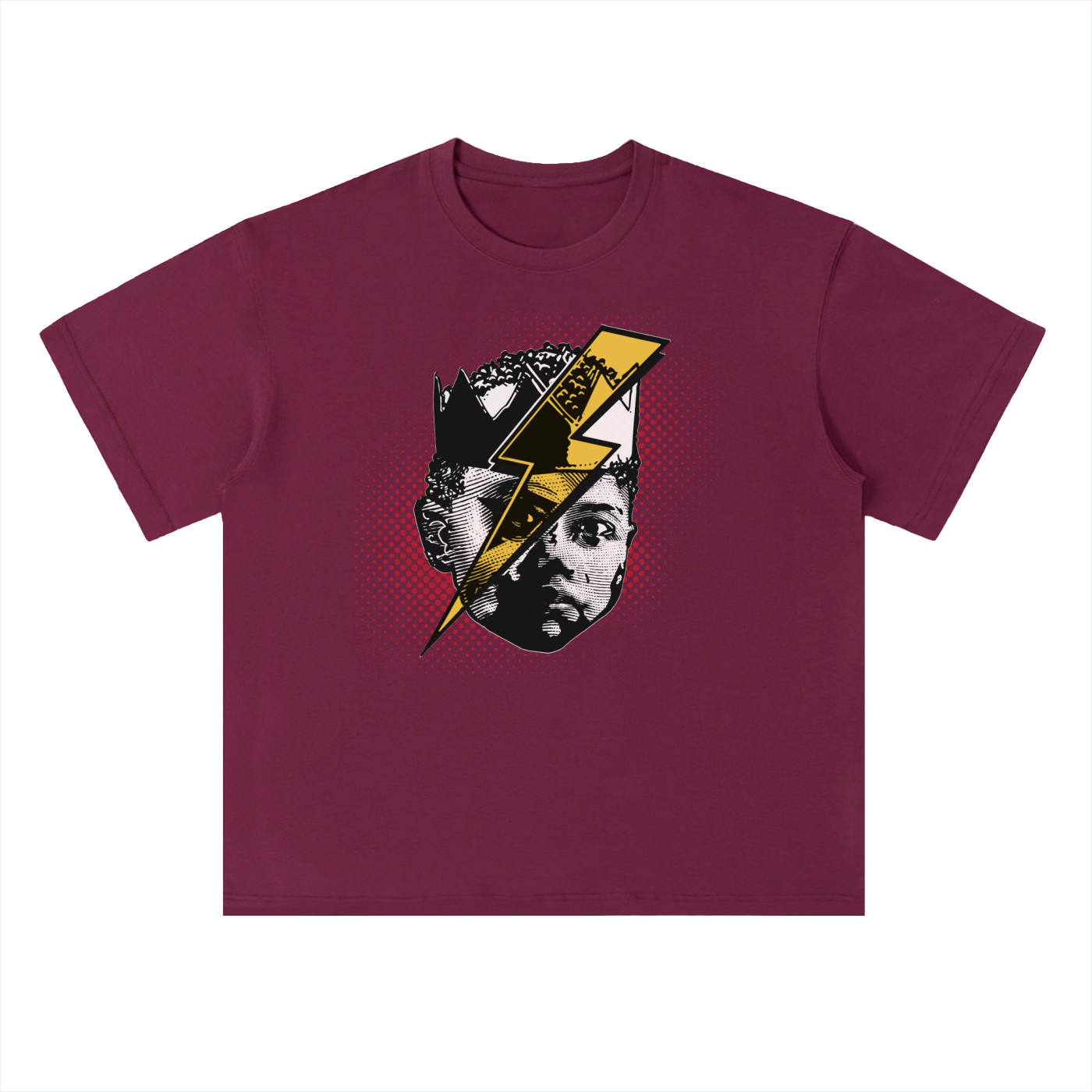 FACE OF KAL: Heavyweight Drop Shoulder Cotton T-Shirt
