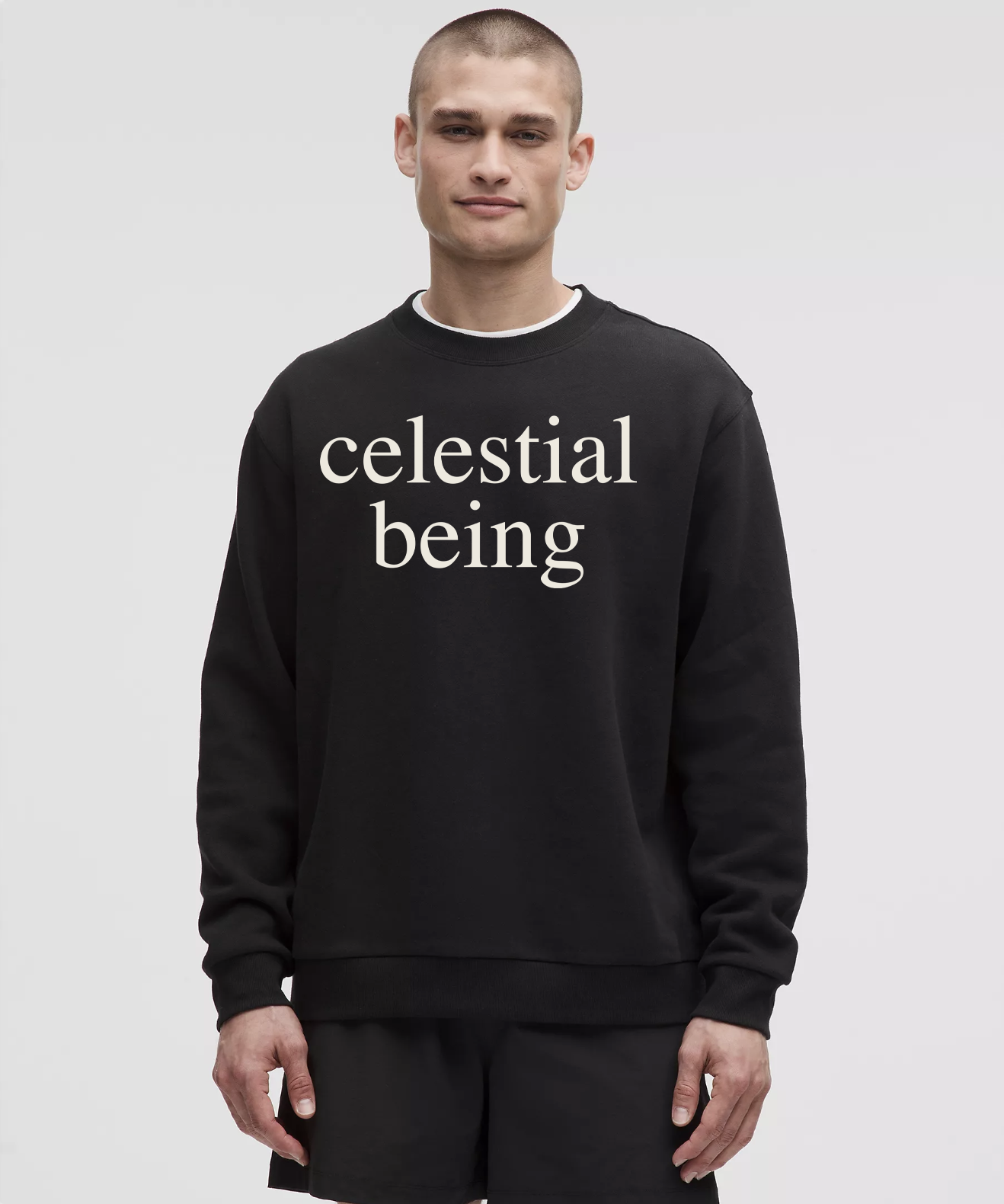 CELESTIAL BEING: Essential Heavyweight Crewneck  Sweatshirt