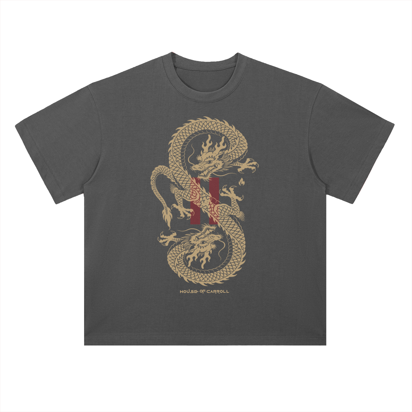 DRAGONZ: Heavyweight Drop Shoulder Cotton T-Shirt