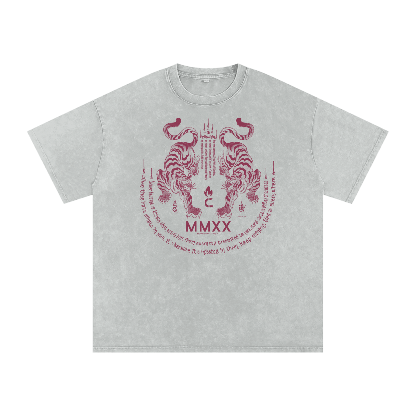 THE TWINS 2: Snow Washed Oversized Cotton T-Shirt