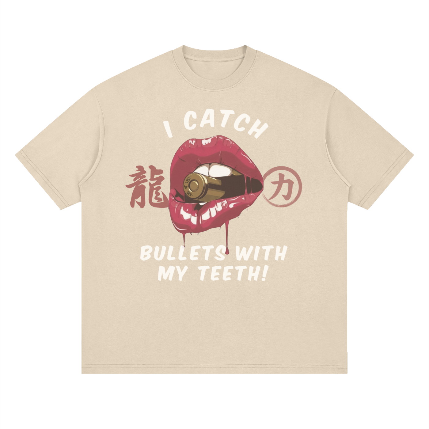 CATCHING BULLETS: Streetwear Loose Drop Shoulder T-Shirt