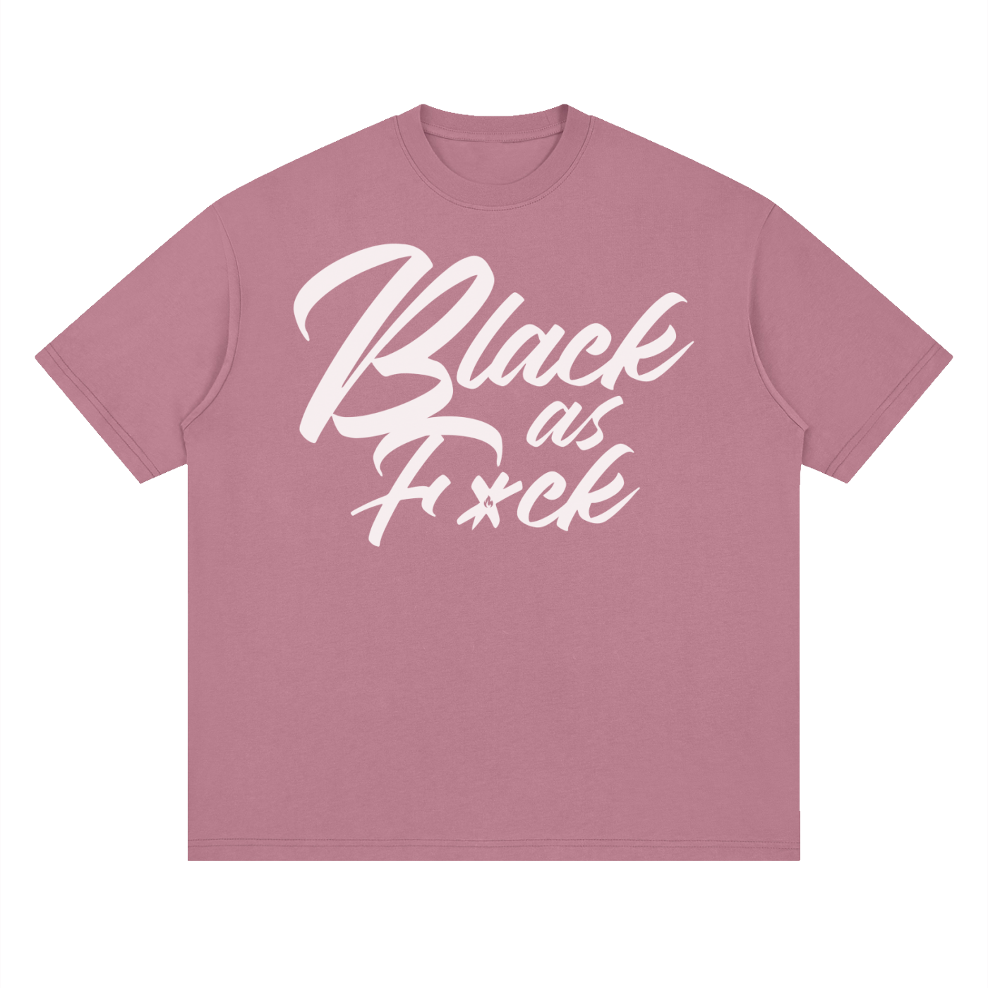 BLK AS FK: Streetwear Loose Drop Shoulder T-Shirt