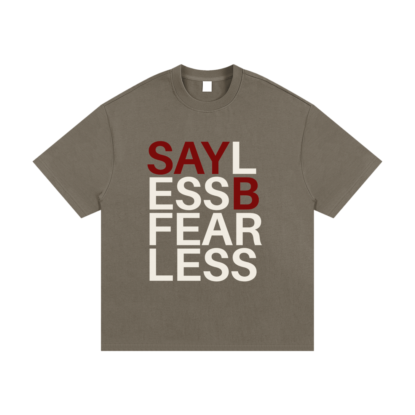B-FEAR-LESS: Essential Heavyweight Cotton T-Shirt