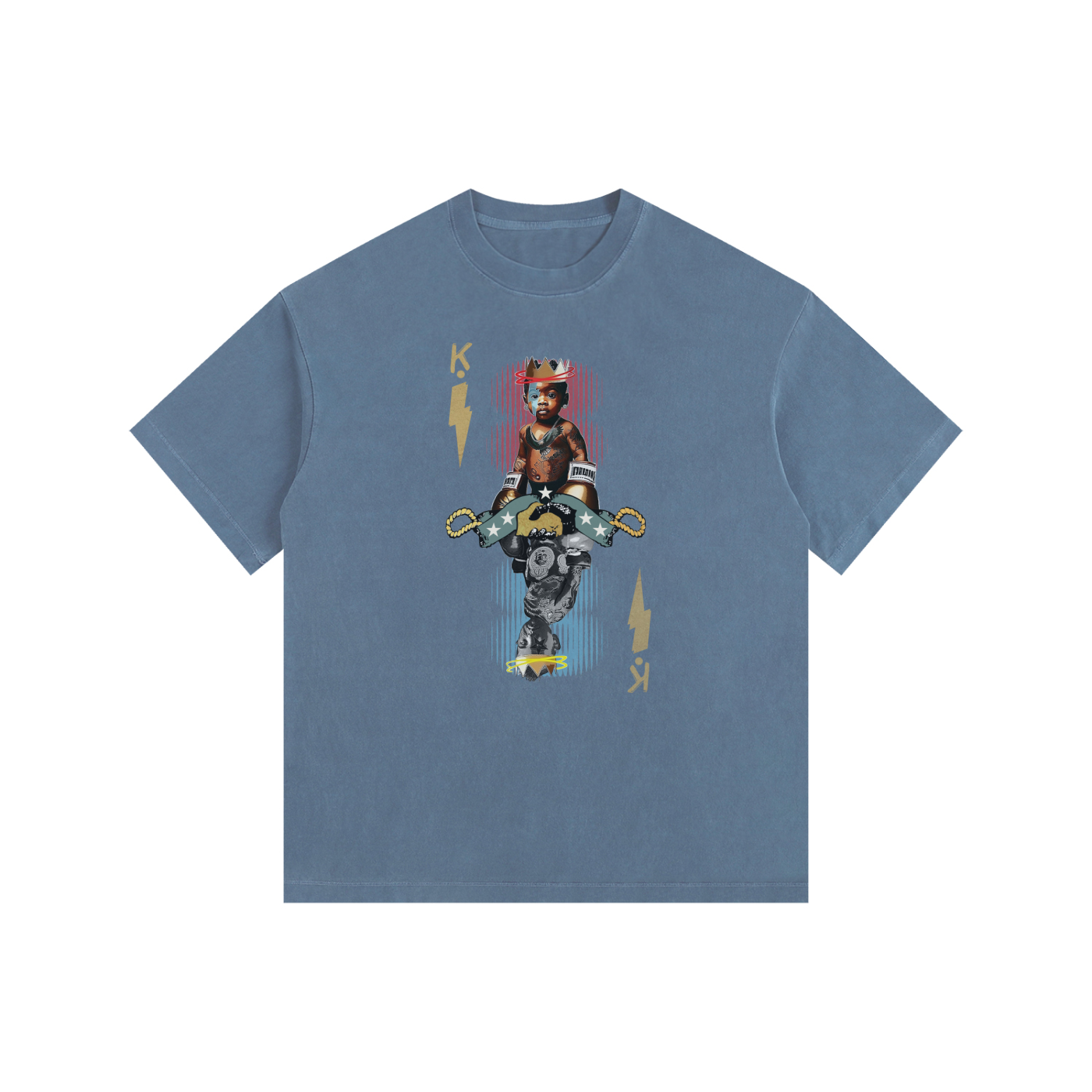 KID OF BOLTS: Vintage Washed Oversized Cotton T-Shirt
