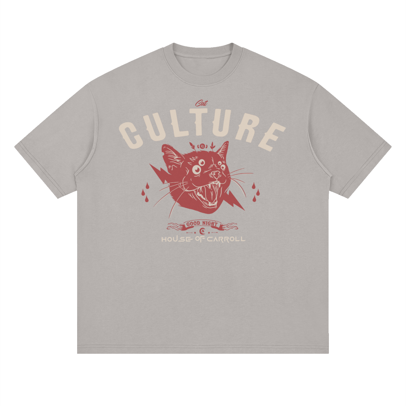 CAT CULTURE: Streetwear Loose Drop Shoulder T-Shirt