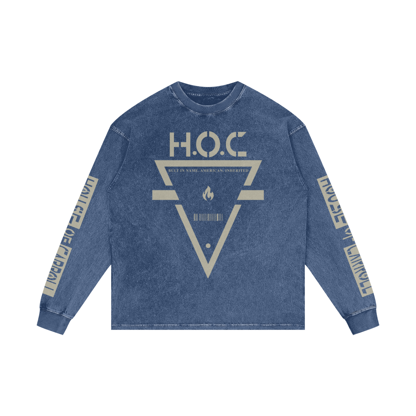 ACID WE US: Acid Wash Oversize Long Sleeve T-Shirt