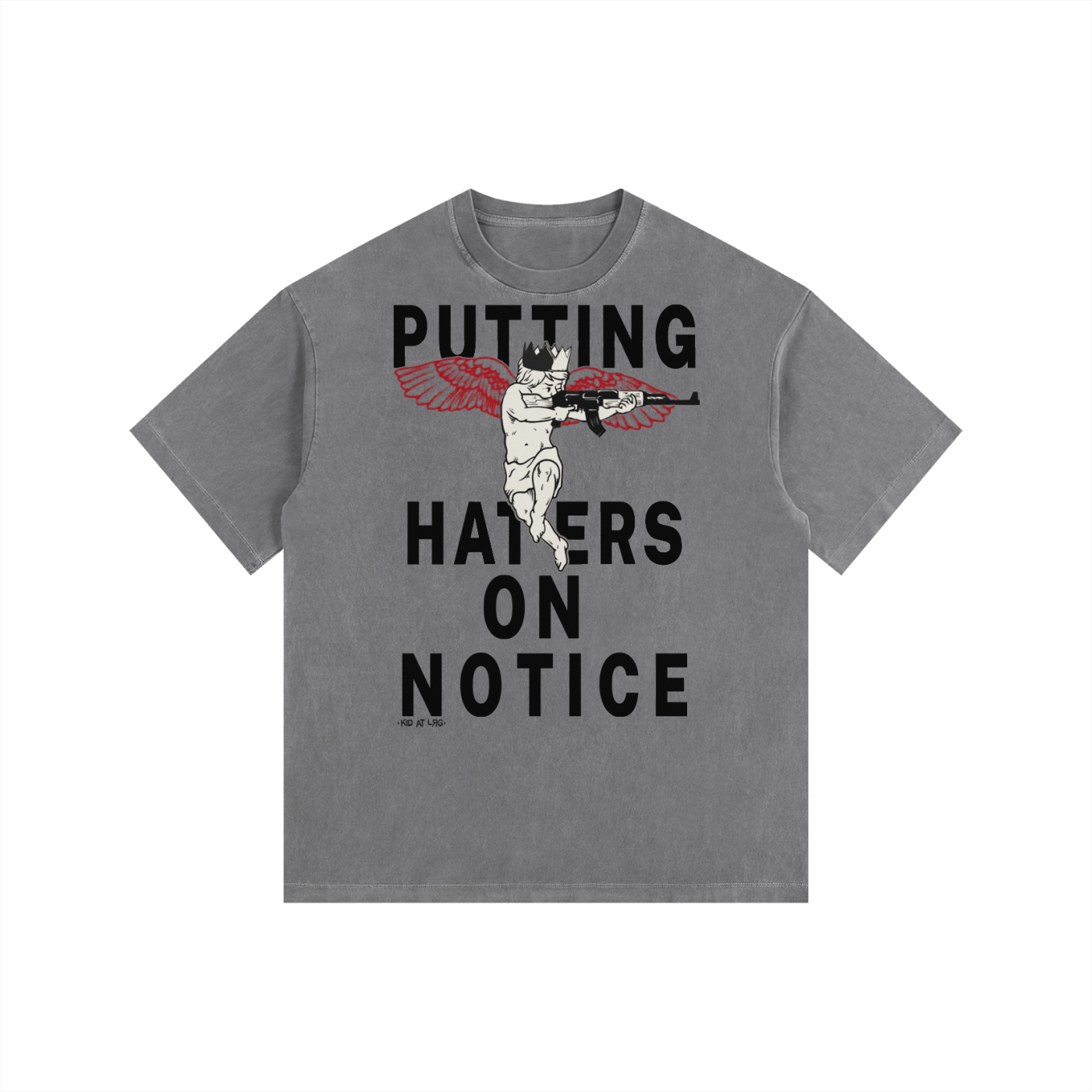 HATERS ON NOTICE: Vintage Washed Oversized Cotton T-Shirt