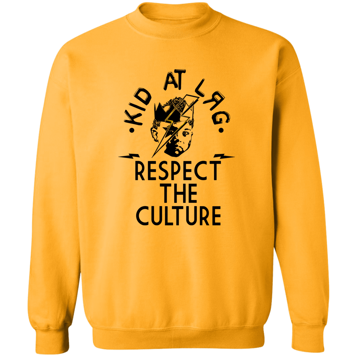 ALL BLACK GOLD BENJI G180 Crewneck Pullover Sweatshirt